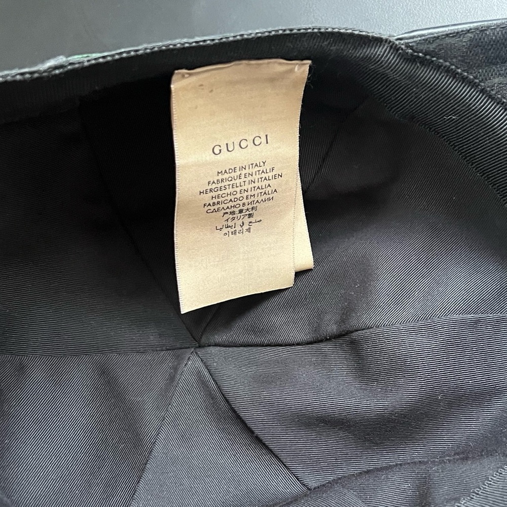 Men’s Black Gucci Cap - Picture 4 of 5
